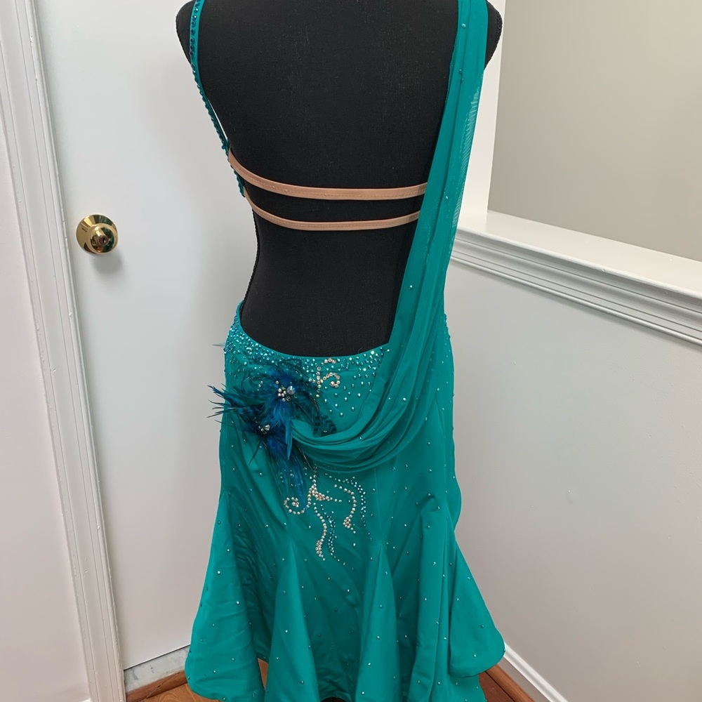 NWOT amazing Latin Ballroom Competition dress - Picture 3 of 11